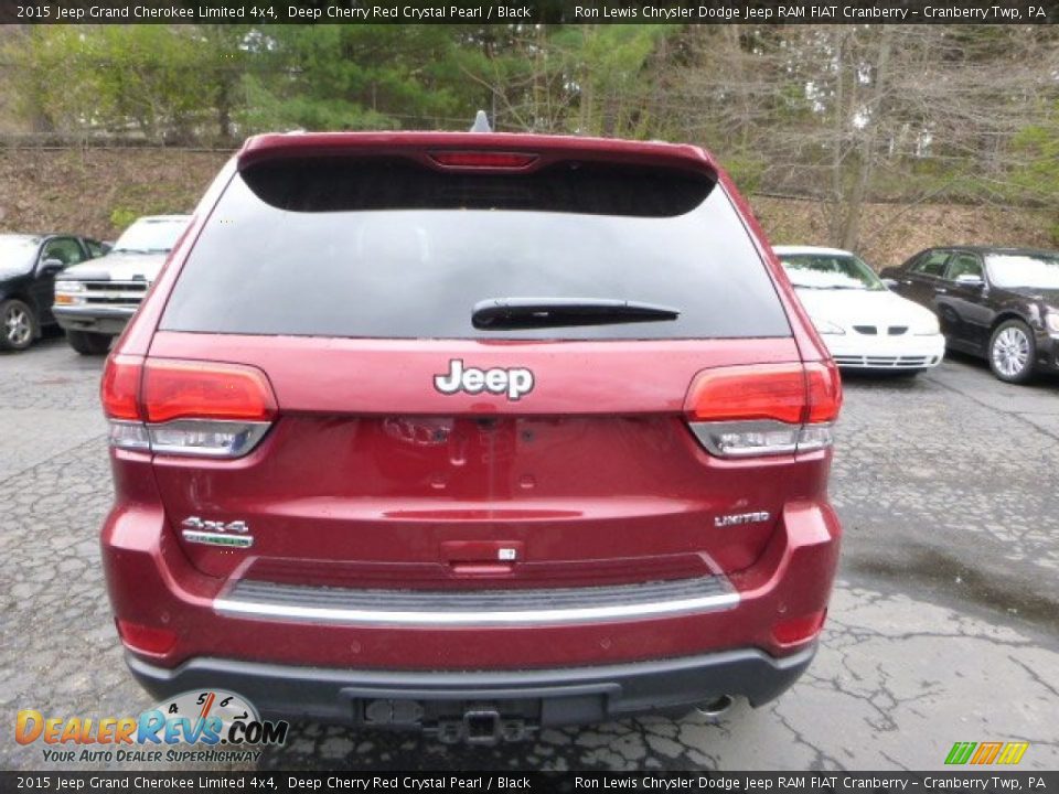 2015 Jeep Grand Cherokee Limited 4x4 Deep Cherry Red Crystal Pearl / Black Photo #4