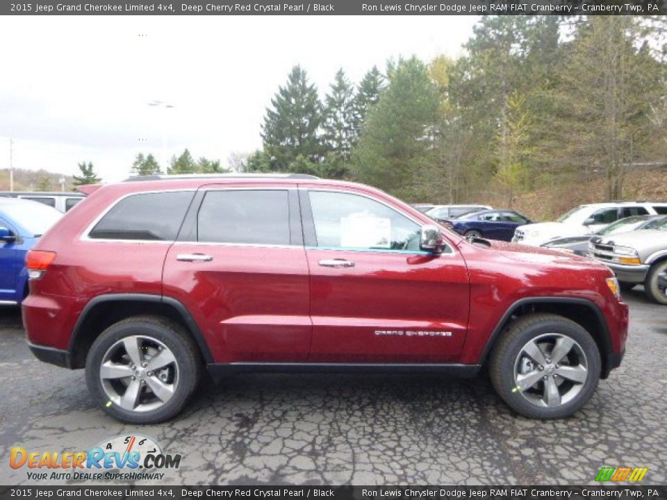 2015 Jeep Grand Cherokee Limited 4x4 Deep Cherry Red Crystal Pearl / Black Photo #9