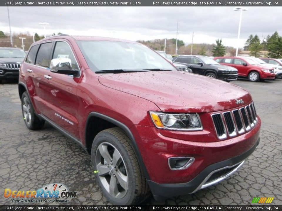 2015 Jeep Grand Cherokee Limited 4x4 Deep Cherry Red Crystal Pearl / Black Photo #11