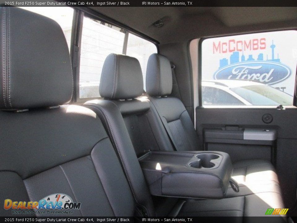 2015 Ford F250 Super Duty Lariat Crew Cab 4x4 Ingot Silver / Black Photo #24