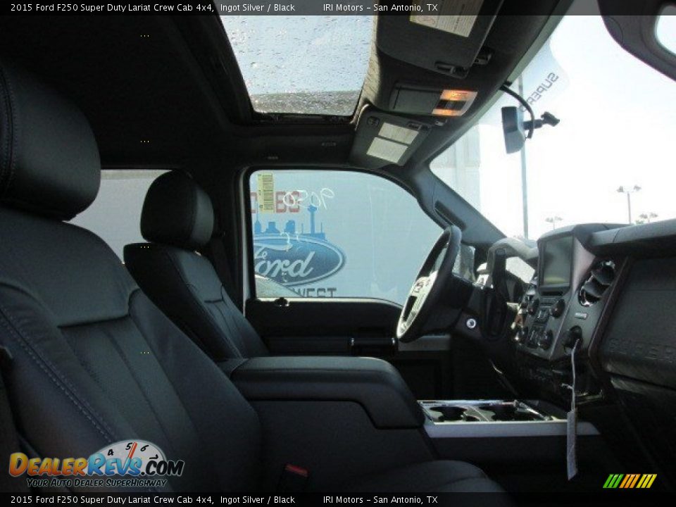 2015 Ford F250 Super Duty Lariat Crew Cab 4x4 Ingot Silver / Black Photo #30