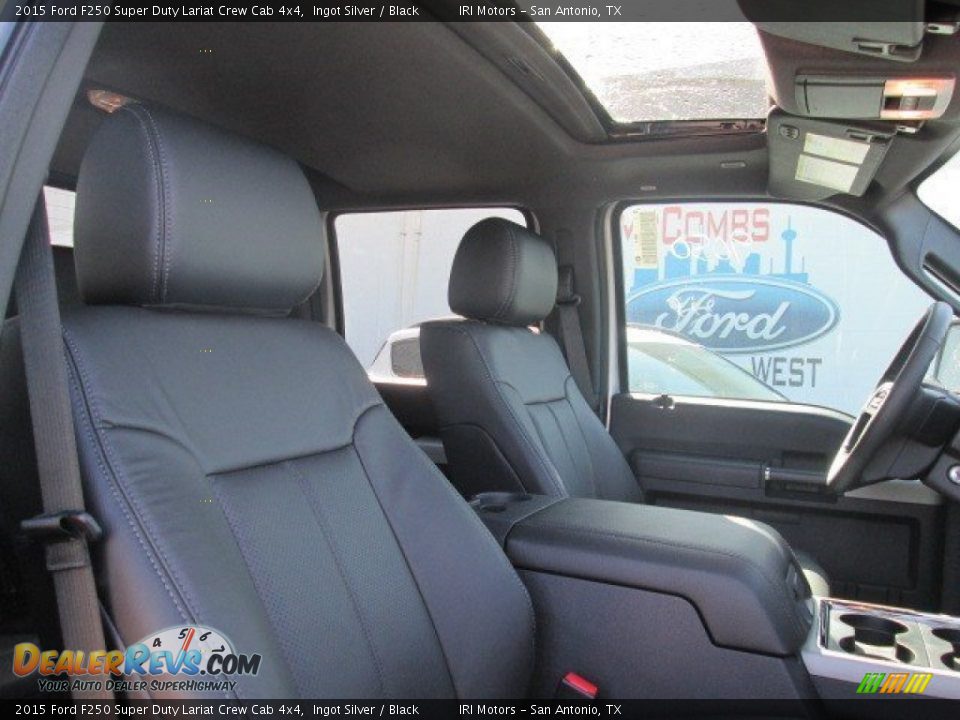 2015 Ford F250 Super Duty Lariat Crew Cab 4x4 Ingot Silver / Black Photo #31