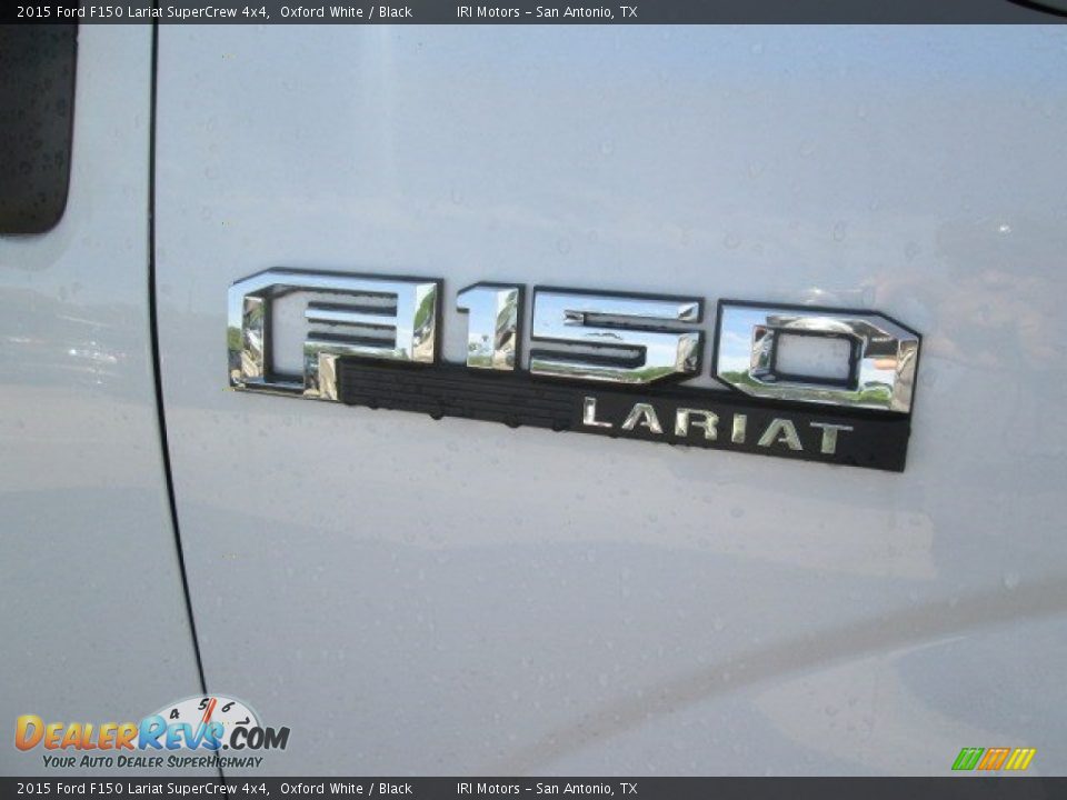2015 Ford F150 Lariat SuperCrew 4x4 Oxford White / Black Photo #5