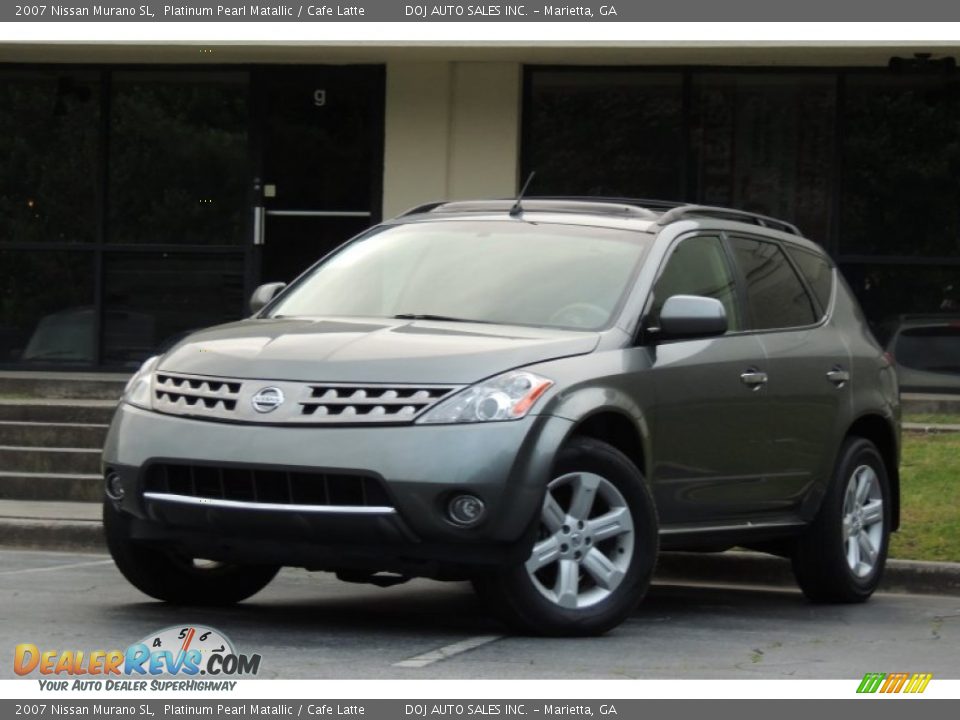 2007 Nissan Murano SL Platinum Pearl Matallic / Cafe Latte Photo #1