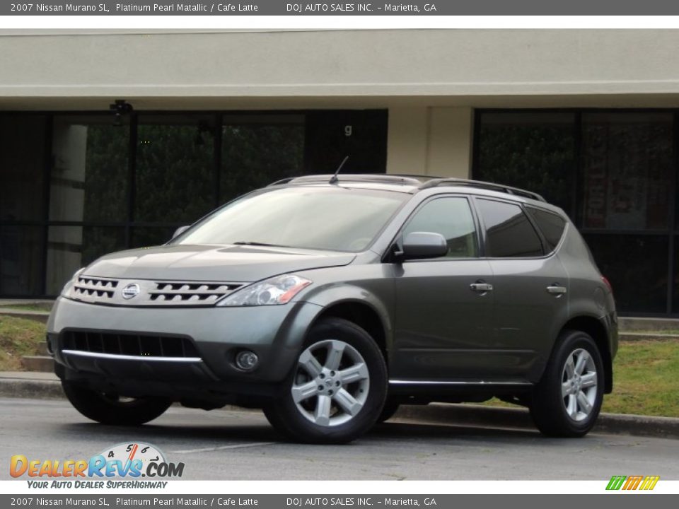 2007 Nissan Murano SL Platinum Pearl Matallic / Cafe Latte Photo #2