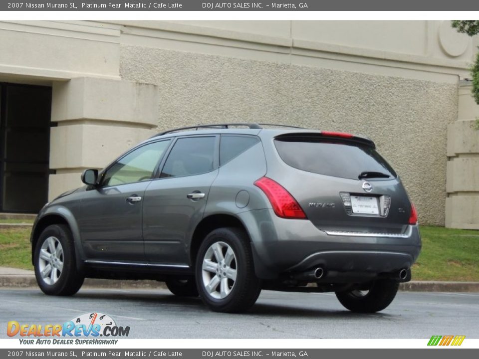 2007 Nissan Murano SL Platinum Pearl Matallic / Cafe Latte Photo #3