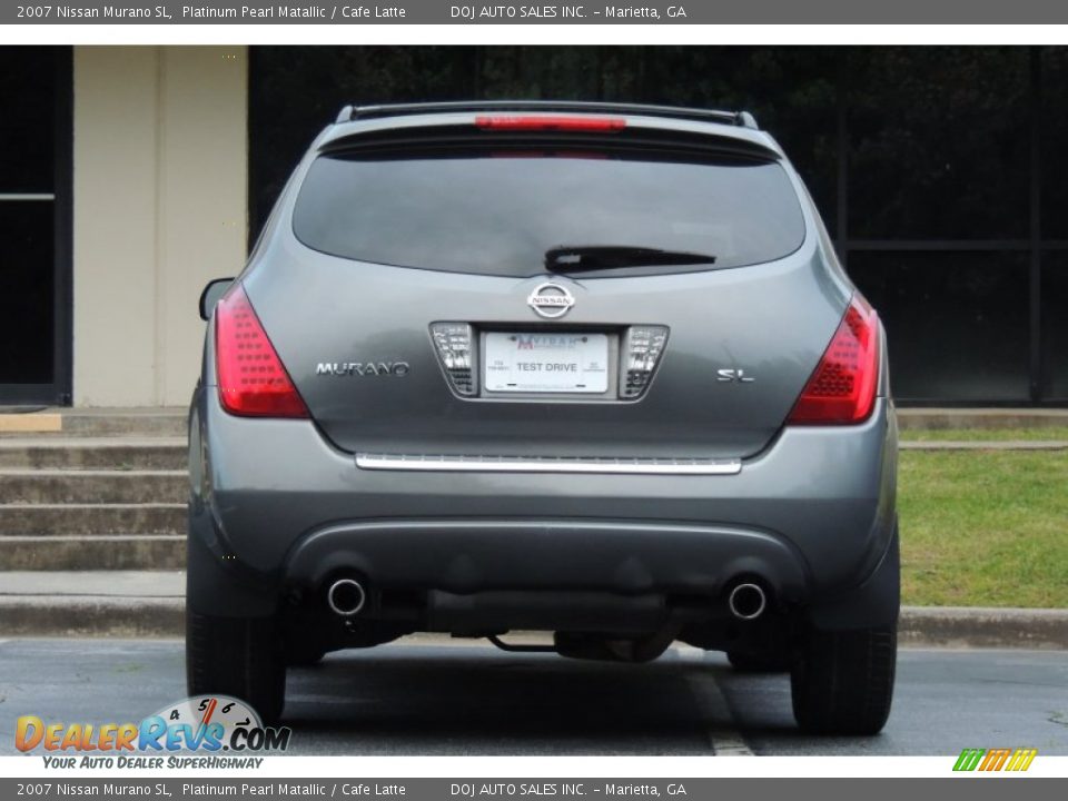 2007 Nissan Murano SL Platinum Pearl Matallic / Cafe Latte Photo #5