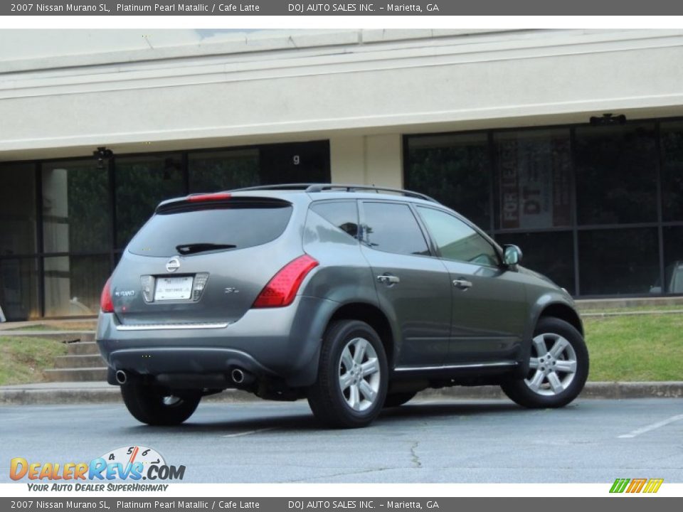 2007 Nissan Murano SL Platinum Pearl Matallic / Cafe Latte Photo #6