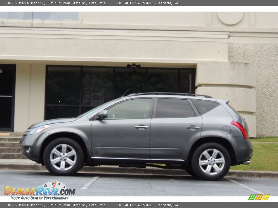 2007 Nissan Murano SL Platinum Pearl Matallic / Cafe Latte Photo #7