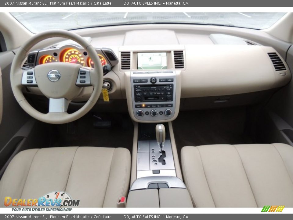 2007 Nissan Murano SL Platinum Pearl Matallic / Cafe Latte Photo #12