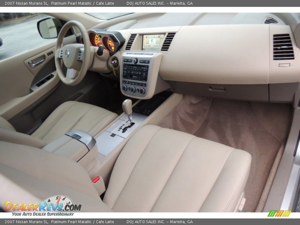 2007 Nissan Murano SL Platinum Pearl Matallic / Cafe Latte Photo #14