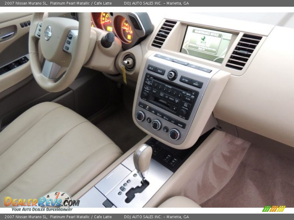 2007 Nissan Murano SL Platinum Pearl Matallic / Cafe Latte Photo #15