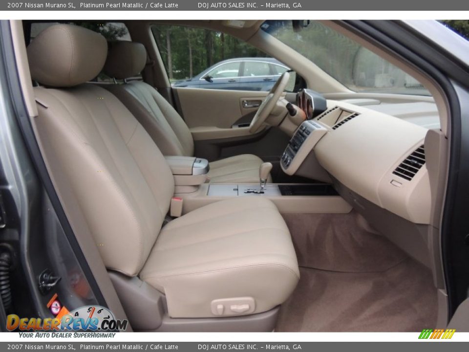 2007 Nissan Murano SL Platinum Pearl Matallic / Cafe Latte Photo #16