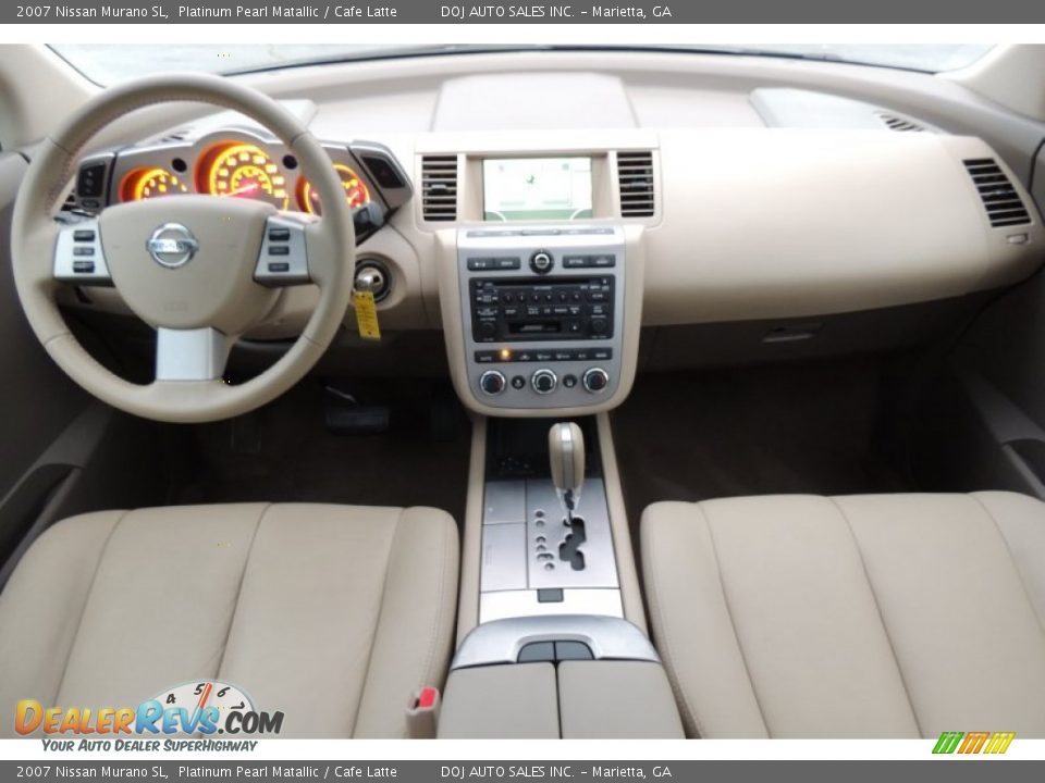 2007 Nissan Murano SL Platinum Pearl Matallic / Cafe Latte Photo #17