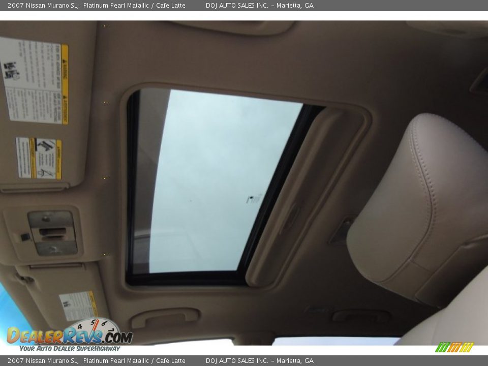 2007 Nissan Murano SL Platinum Pearl Matallic / Cafe Latte Photo #23