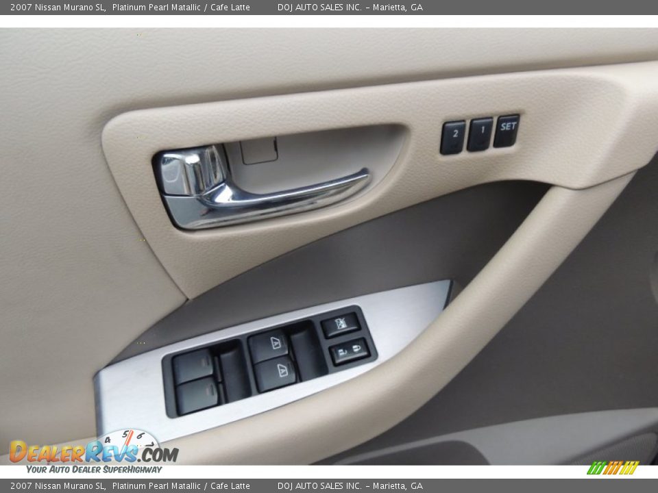 2007 Nissan Murano SL Platinum Pearl Matallic / Cafe Latte Photo #24