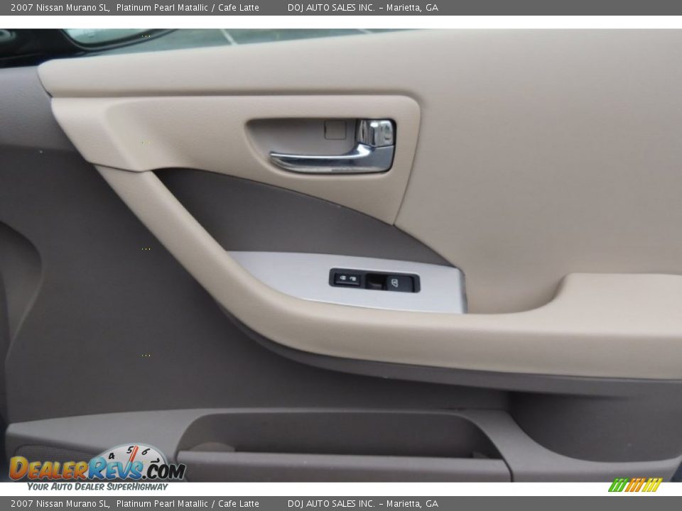 2007 Nissan Murano SL Platinum Pearl Matallic / Cafe Latte Photo #25