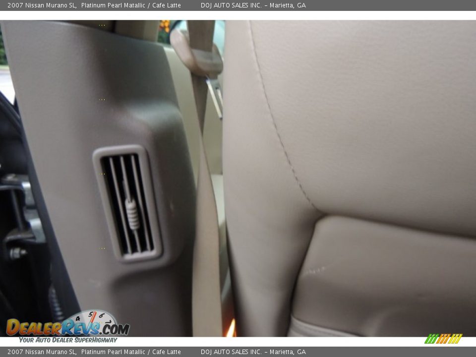 2007 Nissan Murano SL Platinum Pearl Matallic / Cafe Latte Photo #26