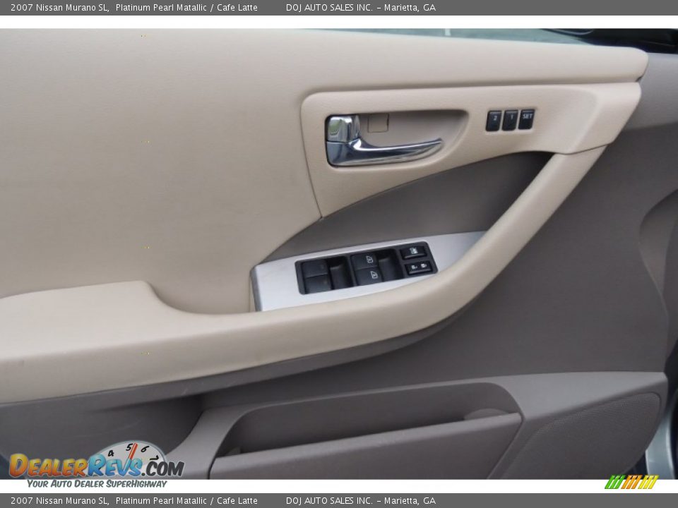 2007 Nissan Murano SL Platinum Pearl Matallic / Cafe Latte Photo #29