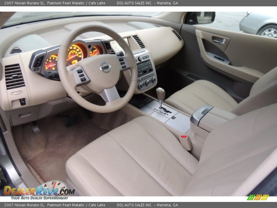 2007 Nissan Murano SL Platinum Pearl Matallic / Cafe Latte Photo #30