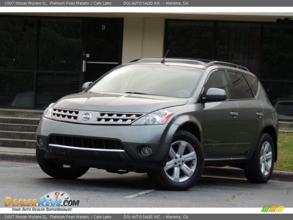 2007 Nissan Murano SL Platinum Pearl Matallic / Cafe Latte Photo #31
