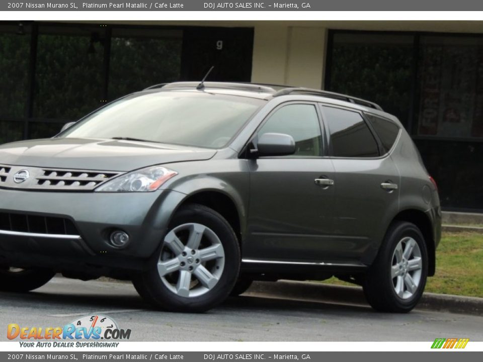 2007 Nissan Murano SL Platinum Pearl Matallic / Cafe Latte Photo #33
