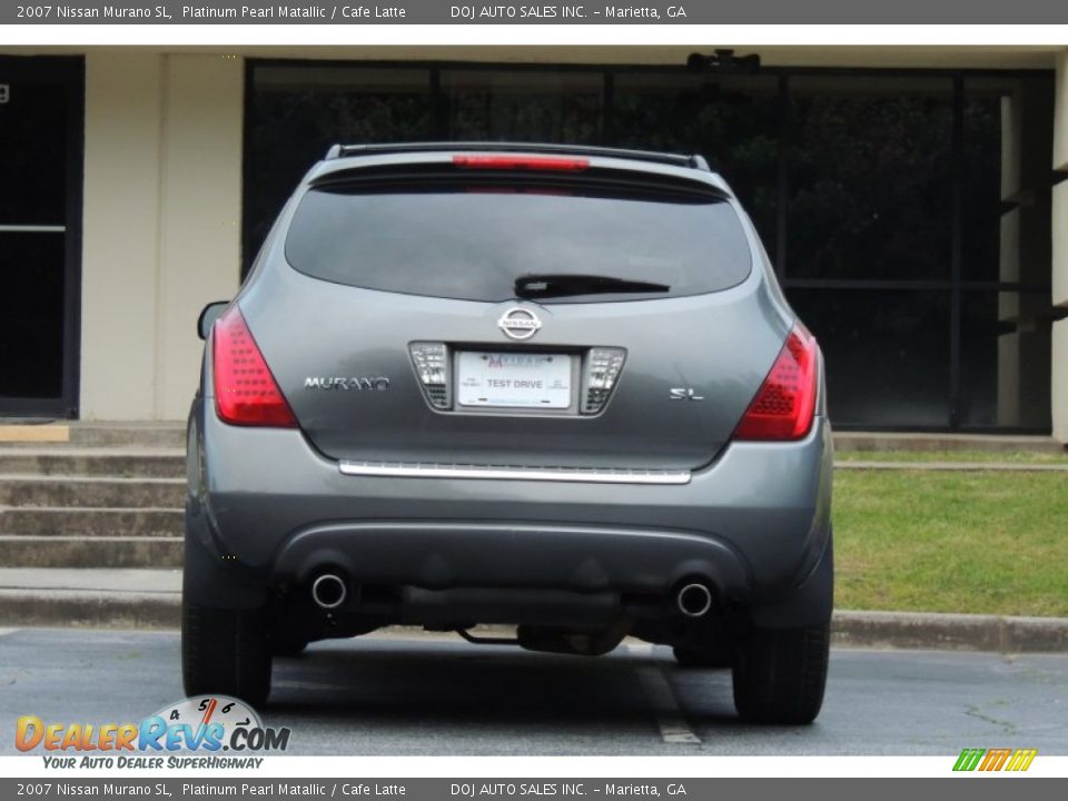 2007 Nissan Murano SL Platinum Pearl Matallic / Cafe Latte Photo #36