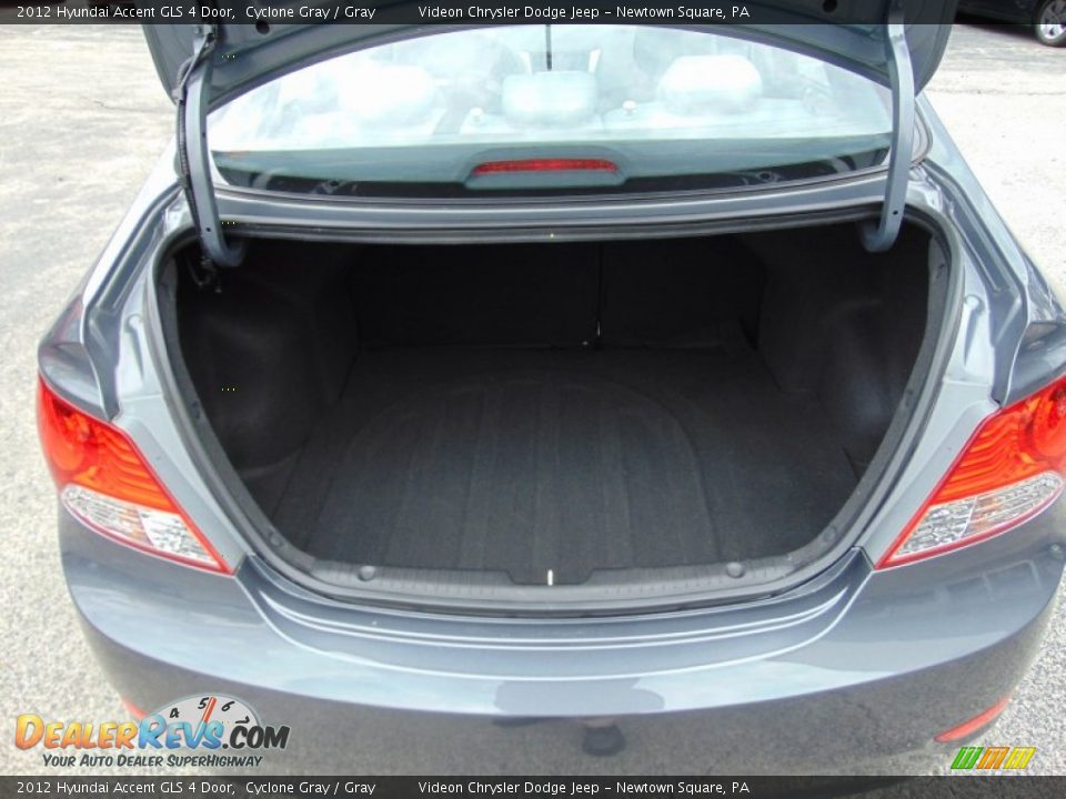 2012 Hyundai Accent GLS 4 Door Cyclone Gray / Gray Photo #22