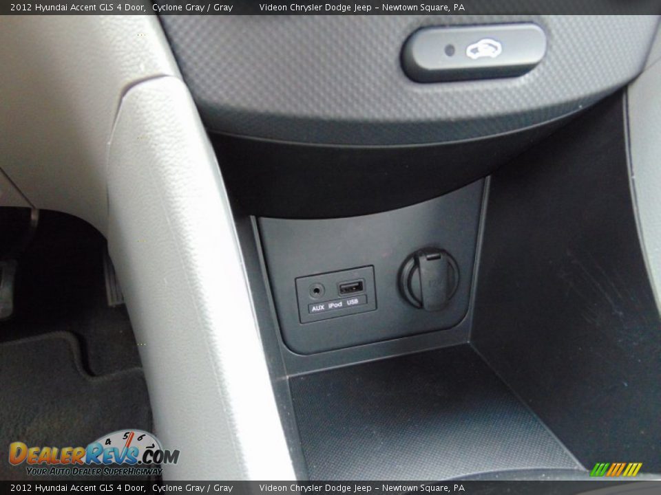 2012 Hyundai Accent GLS 4 Door Cyclone Gray / Gray Photo #24
