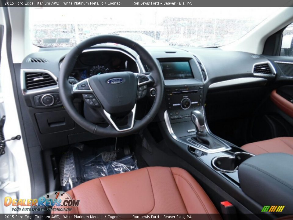 Cognac Interior - 2015 Ford Edge Titanium AWD Photo #14
