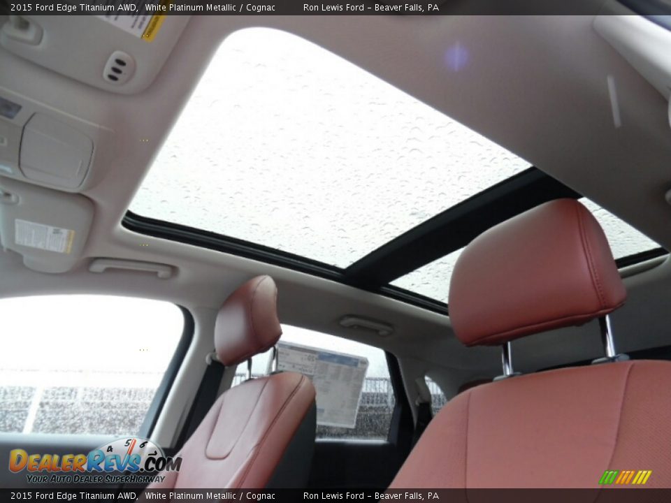 Sunroof of 2015 Ford Edge Titanium AWD Photo #17