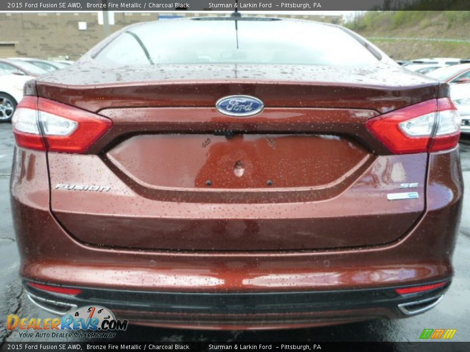 2015 Ford Fusion SE AWD Bronze Fire Metallic / Charcoal Black Photo #3