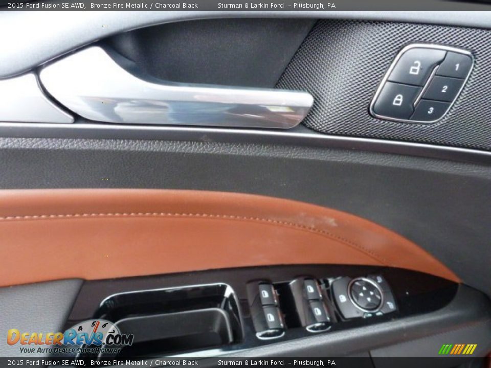 2015 Ford Fusion SE AWD Bronze Fire Metallic / Charcoal Black Photo #10