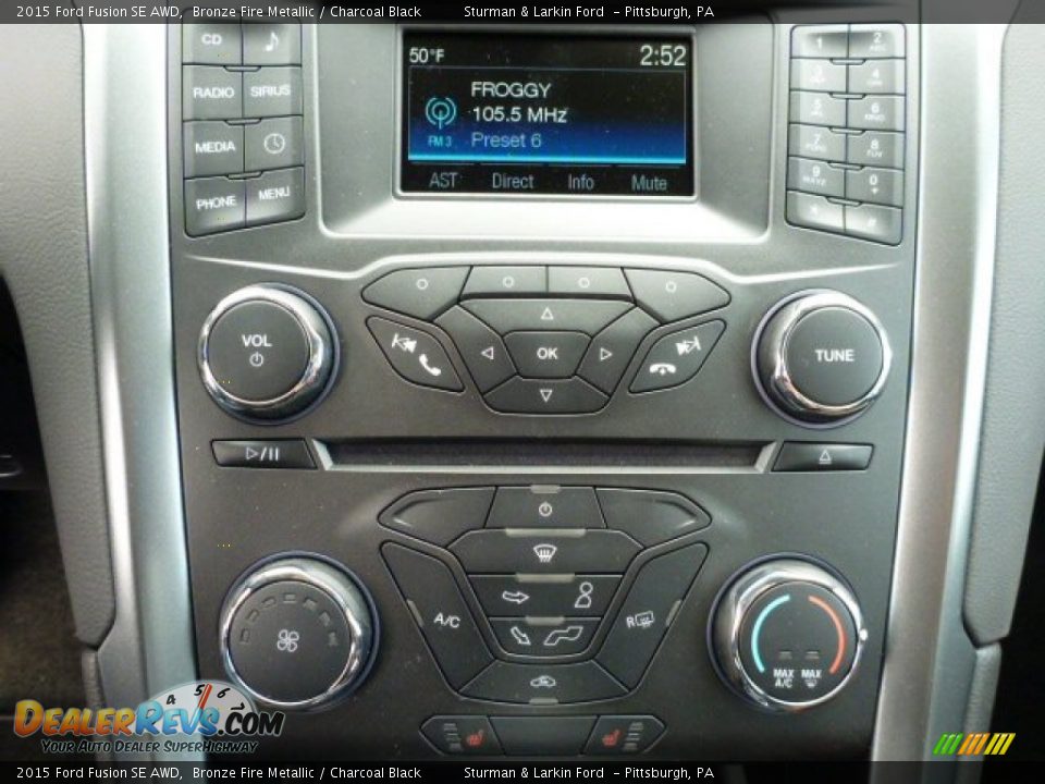 2015 Ford Fusion SE AWD Bronze Fire Metallic / Charcoal Black Photo #12