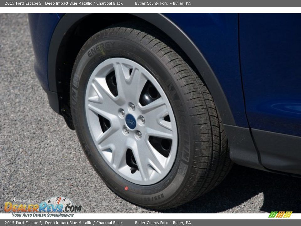 2015 Ford Escape S Deep Impact Blue Metallic / Charcoal Black Photo #5