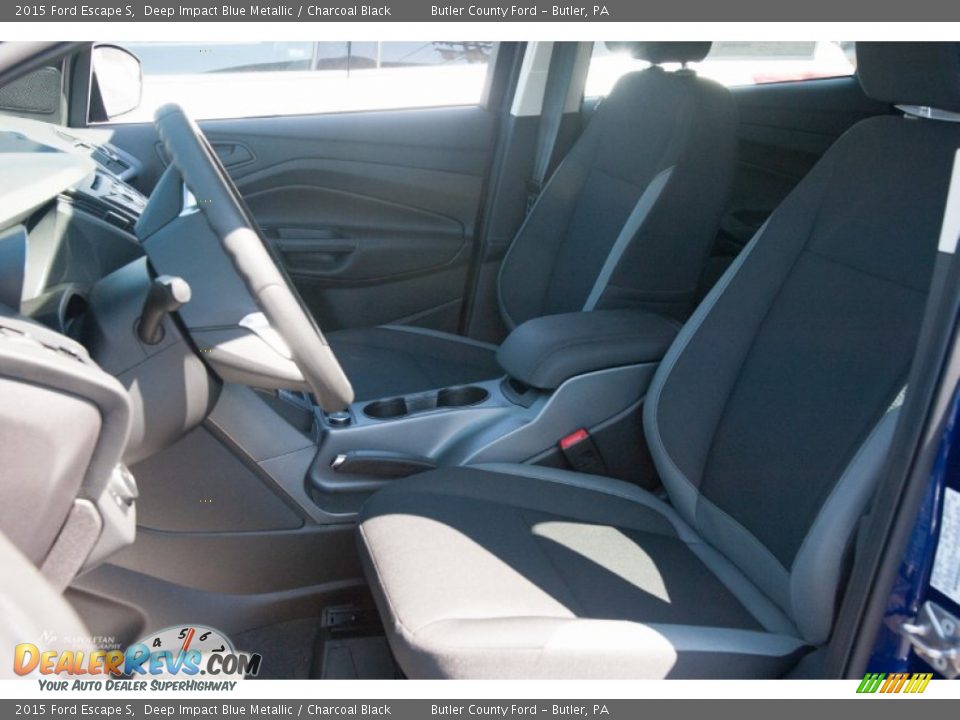 2015 Ford Escape S Deep Impact Blue Metallic / Charcoal Black Photo #7