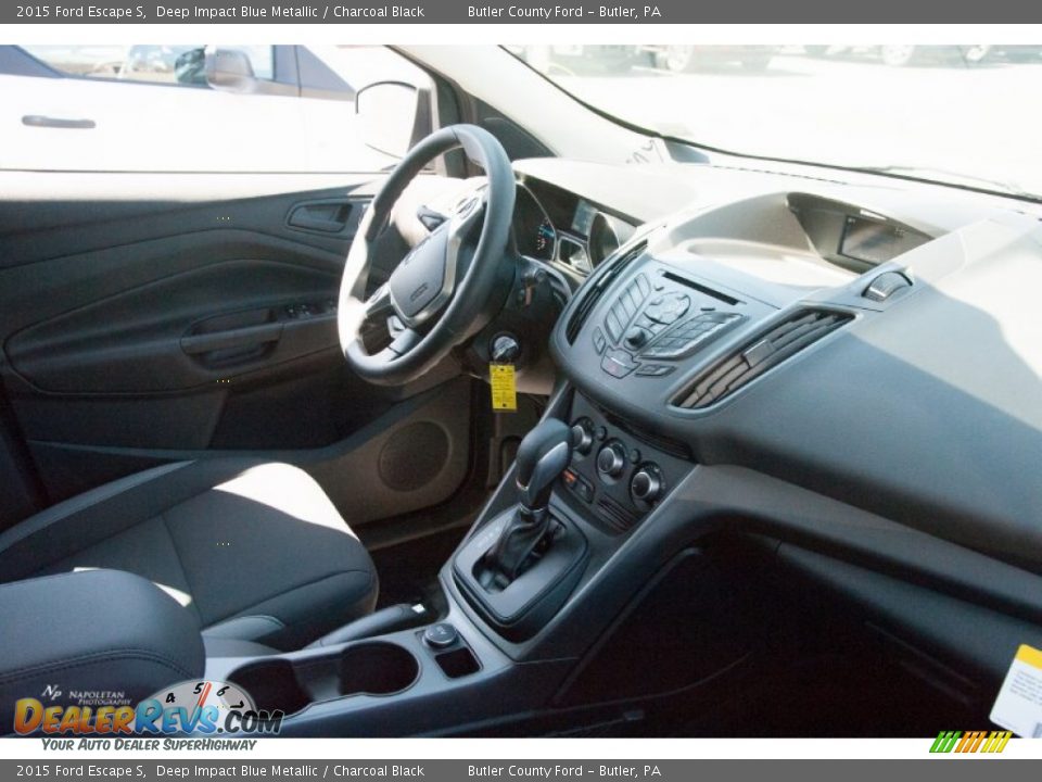 2015 Ford Escape S Deep Impact Blue Metallic / Charcoal Black Photo #8