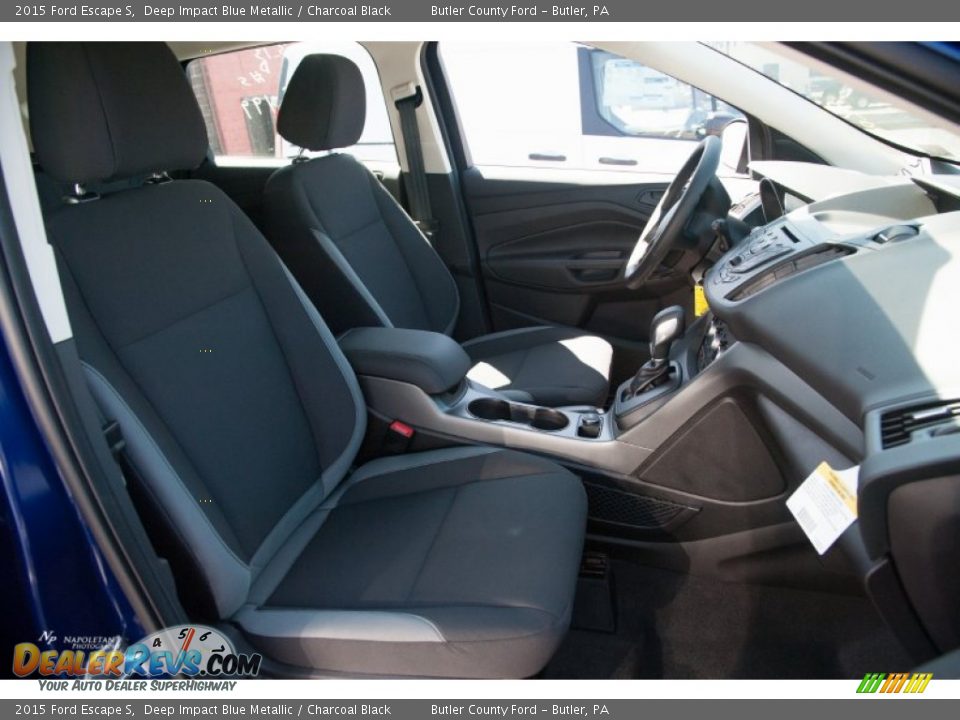 2015 Ford Escape S Deep Impact Blue Metallic / Charcoal Black Photo #9