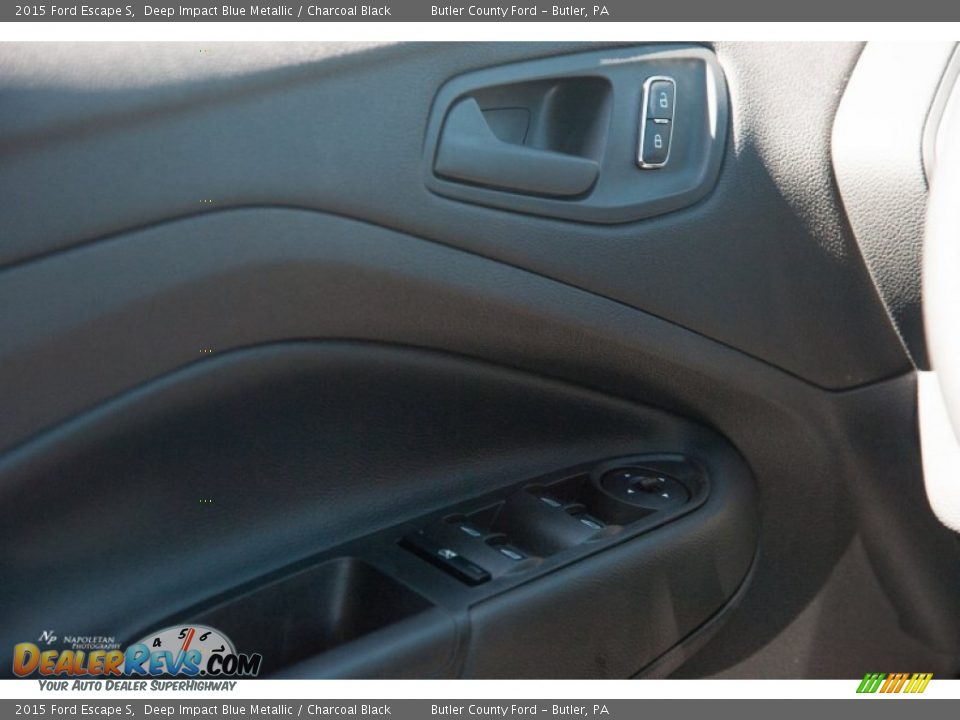 2015 Ford Escape S Deep Impact Blue Metallic / Charcoal Black Photo #11