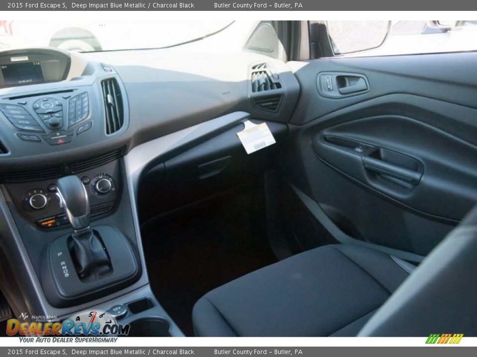 2015 Ford Escape S Deep Impact Blue Metallic / Charcoal Black Photo #12