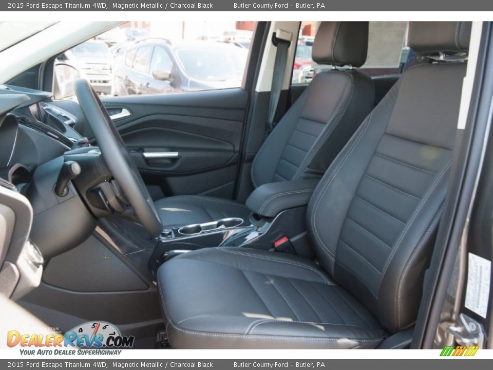 2015 Ford Escape Titanium 4WD Magnetic Metallic / Charcoal Black Photo #8