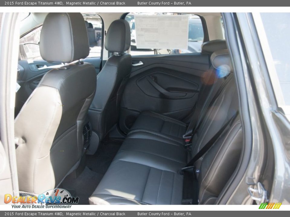 2015 Ford Escape Titanium 4WD Magnetic Metallic / Charcoal Black Photo #9