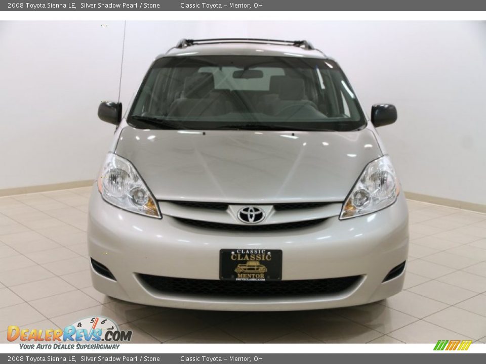 2008 Toyota Sienna LE Silver Shadow Pearl / Stone Photo #2