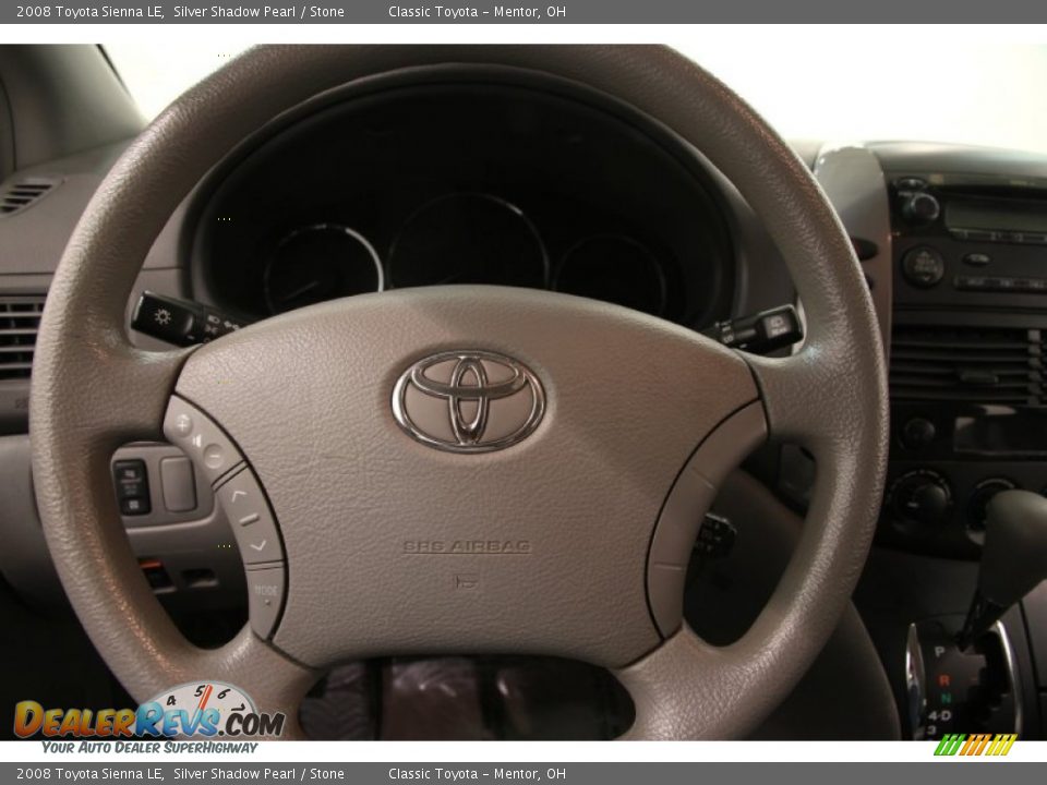 2008 Toyota Sienna LE Silver Shadow Pearl / Stone Photo #6