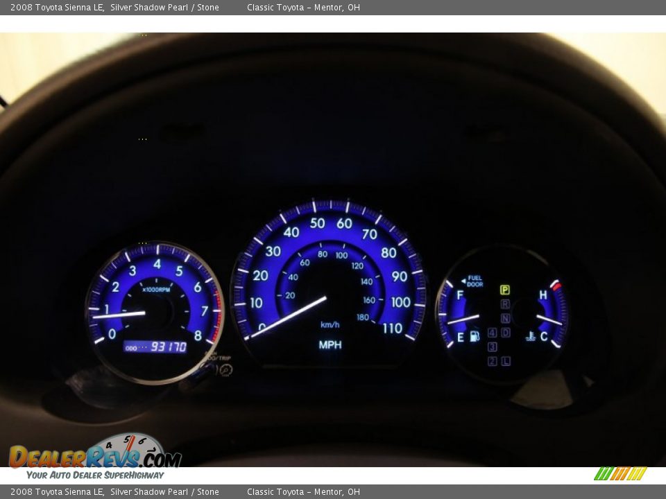 2008 Toyota Sienna LE Silver Shadow Pearl / Stone Photo #7