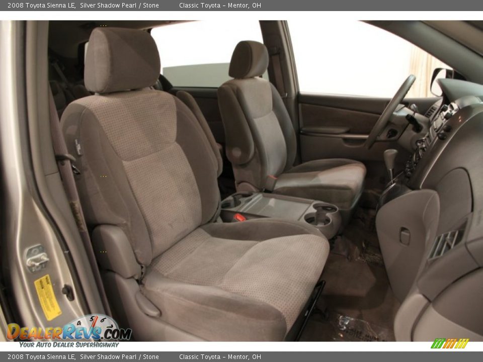 2008 Toyota Sienna LE Silver Shadow Pearl / Stone Photo #10