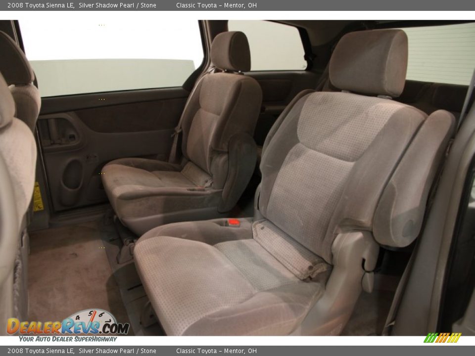 2008 Toyota Sienna LE Silver Shadow Pearl / Stone Photo #12