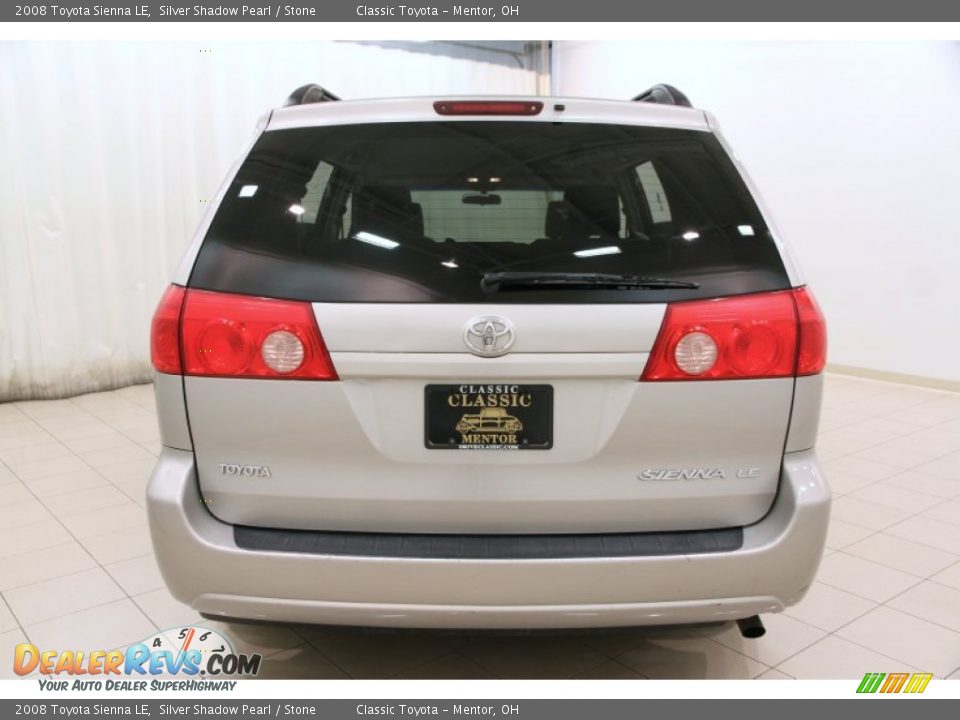 2008 Toyota Sienna LE Silver Shadow Pearl / Stone Photo #14