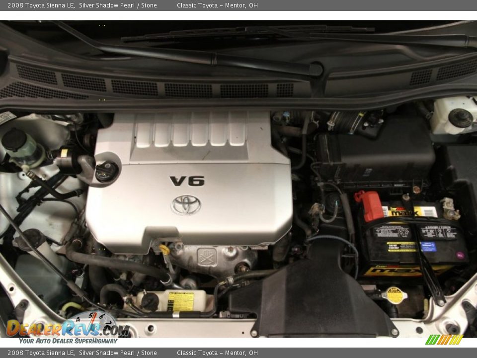 2008 Toyota Sienna LE Silver Shadow Pearl / Stone Photo #15