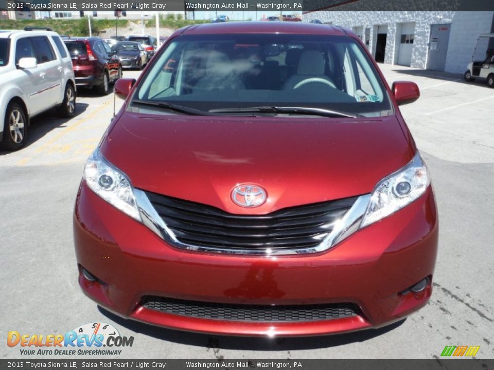 2013 Toyota Sienna LE Salsa Red Pearl / Light Gray Photo #3